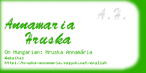 annamaria hruska business card